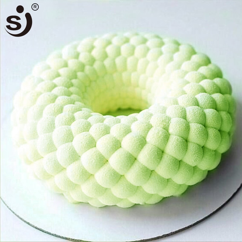 SJ 3D Siliconen Vormen Cakevorm DIY Mesh Rooster Mousse Cake Deocrations Gereedschappen Siliconen Mallen Voor Taarten Bakken