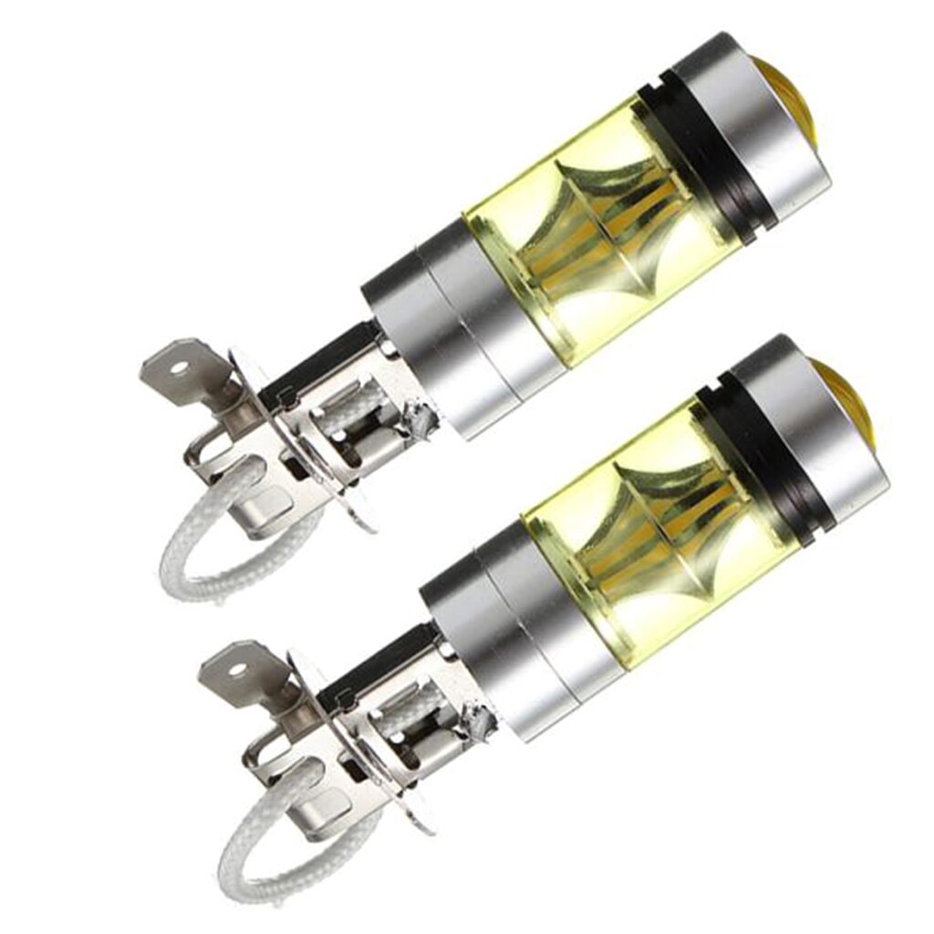 1 paar Gelb H3 Buchse 100W Nebel Spot Driving LED Licht Lampen Energy Saving