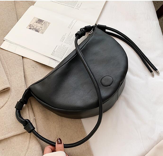 Anawishare damen-schultertaschen, lederhandtaschen, umhängetaschen für damen, messenger bag, tote bag, bolsa feminina, bolsos mujer: Schwarz