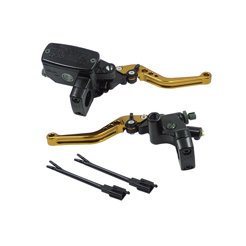 Levier de frein et embrayage hydraulique avec maître cylindre, 1 ", 25mm, universel, pour moto Yamaha, Suzuki, Honda: Gold