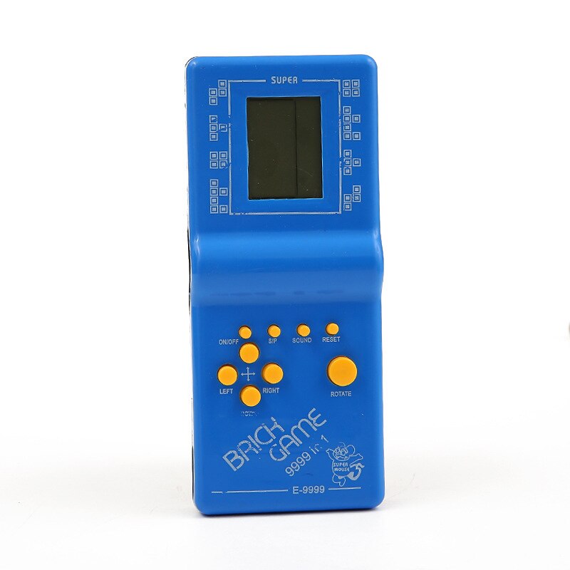 Klassieke Tetris Game Machine Nostalgische Video Game Machine Kinderen Speelgoed: Blauw