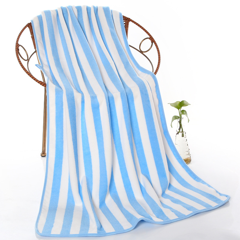 Grote Badhanddoek Volwassen Gezicht Badhanddoek Streep Strandlaken Mannelijke Vrouwen Absorberende Handdoeken Reizen Sport Spa Badkamer Zwembenodigdheden: 70x140cm / Black