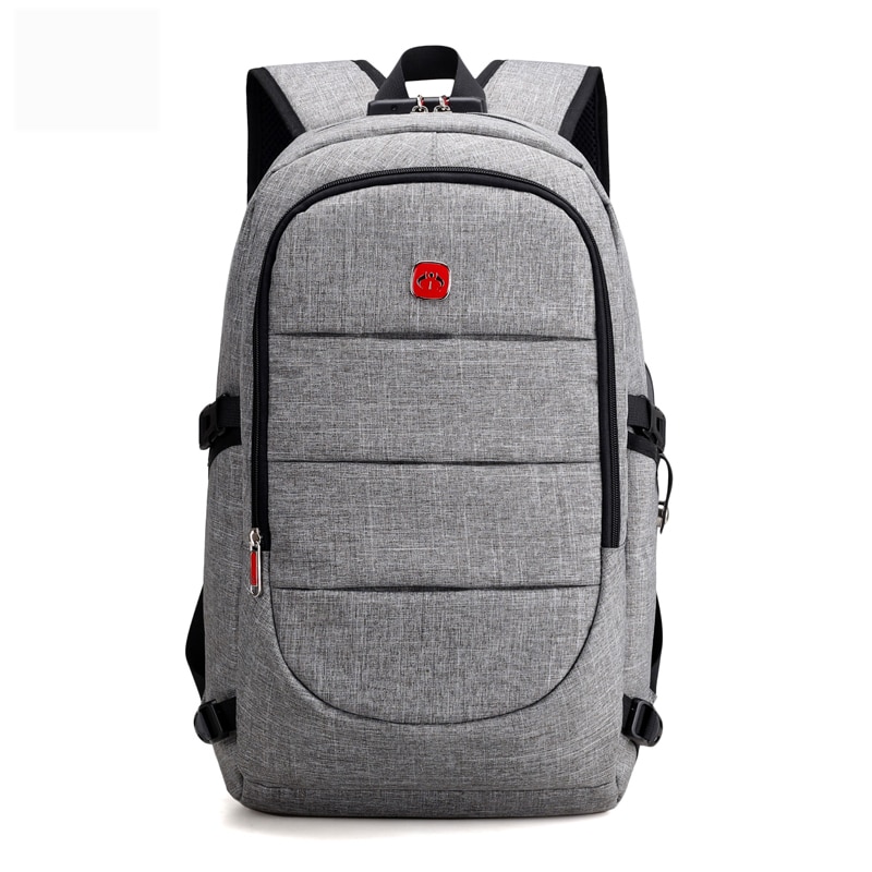 Sichere rucksack Oxford Große Kapazität mochila con seguridad rugtas mit kabel mit Sicherheit Codiert Lock USB Kabel und Port Männlichen