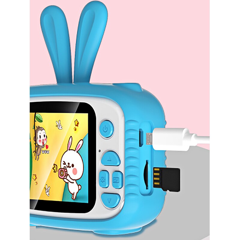 Kinderen Foto Camera Met Cartoon Beschermhoes Mini Digitale Camera Voor Meisjes Jongens Grappige Elektronische Speelgoed Kinderen