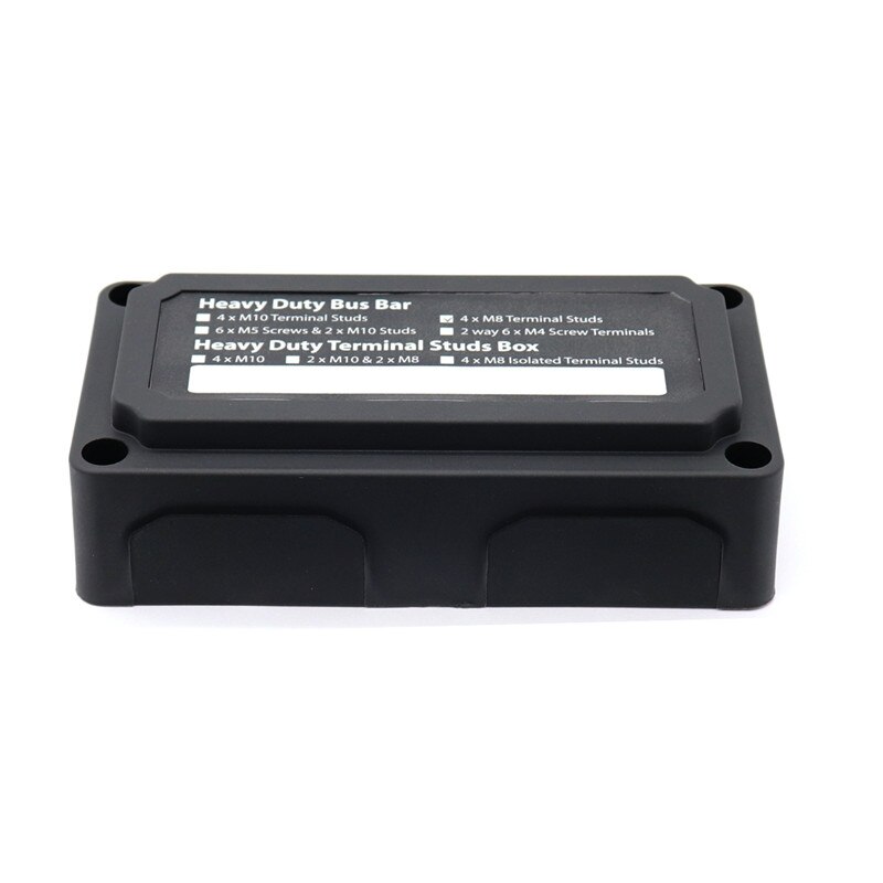 Bus BarsDC 48V 300A 4 auto Bus boot power verteilung bar mit 4xM8 Terminal spargel fahrzeug lkw RV Kabel veranstalter box