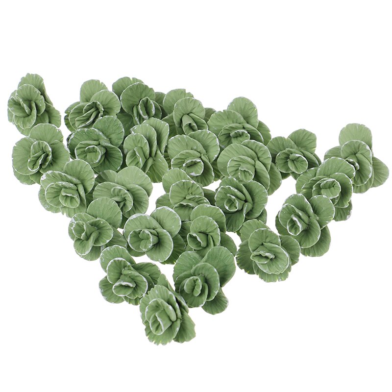 5Pcs/lot 1:12 Scale Dollhouse Mini Cute Handmade Polymer Clay Vegetables Cauliflower Chinese Cabbage Green Mini Small Doll House