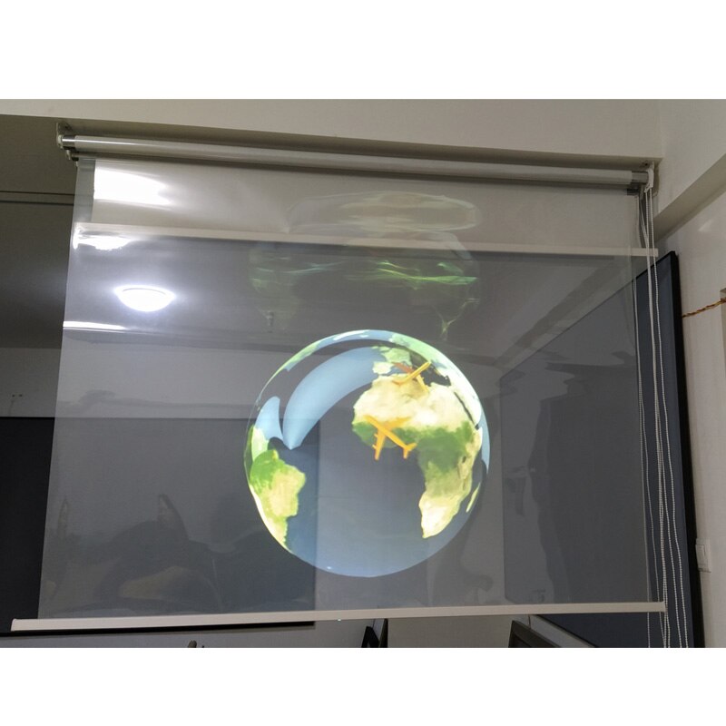 3D Holographic Projection Film Adhesive Rear Projector Screen 1 Square Meter (1.52m*0.65m) for Advertising Window Shopping