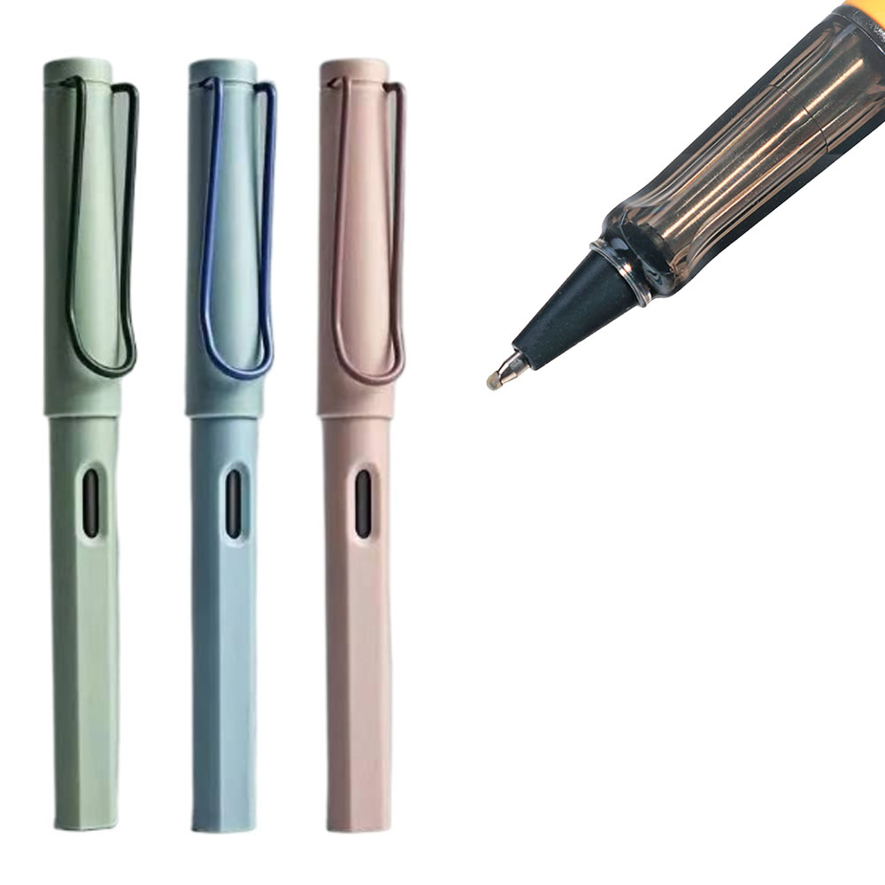 Smooth Writing Rollerball Pen with 0.5mm Black Refill, Popular Pens Clip, School Stationery, Various Color Choices