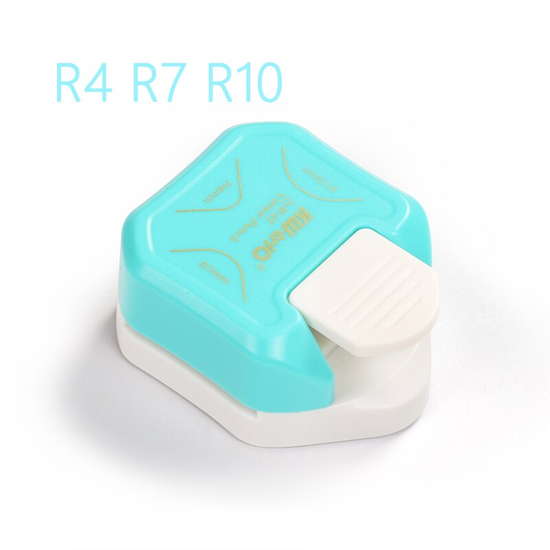 R4 R7 R10 3 In 1 Corner Rounder Papier Stoten Border Punch Ronde Hoek Paper Cutter Card Scrapbooking Voor Diy handgemaakte Ambachten: blue