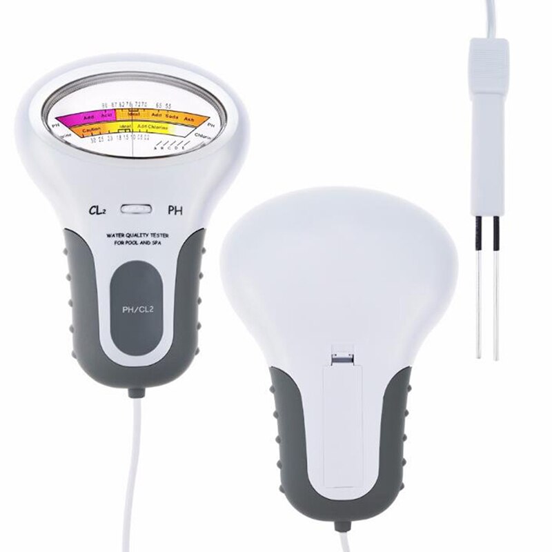 Chlore mètres PH testeur PH et chlore 2 en 1 testeurs appareil de test de de l'eau CL2 mesure pour piscine Aquarium