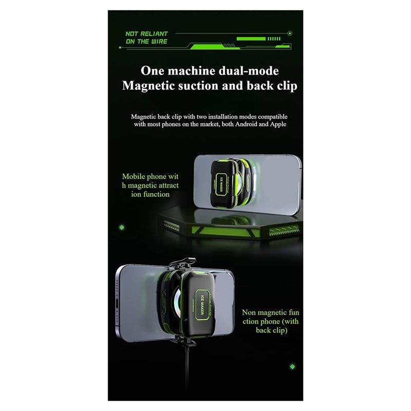 Semiconductor Cooling Device Digital Display Phone Cooler Magnetic Refrigeration Cooling Artifact