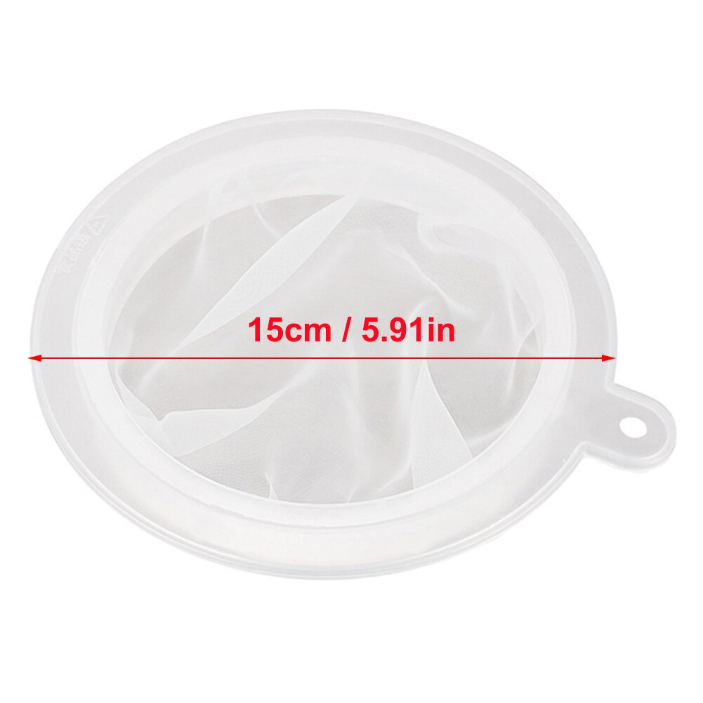 15cm 100-450 Nylon Filter Reusable for Stainless Steel Funnel Kitchen Funnel Filter for Juice Traditional Chinese Medicine Oil