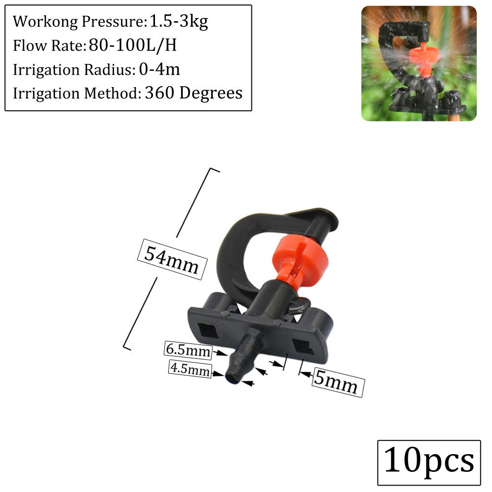 Micro-arroseur rotatif à 180 degrés, buse de réfraction, buse suspendue de Type G pour l'irrigation du jardin: Rouge