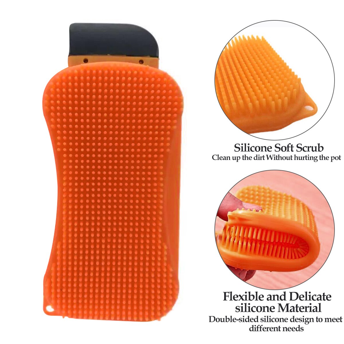 1/3 pièces 3 en 1 éponge héros Silicone brosse de nettoyage multi-fonction cuisine Silicone éponge ménage nettoyage outils