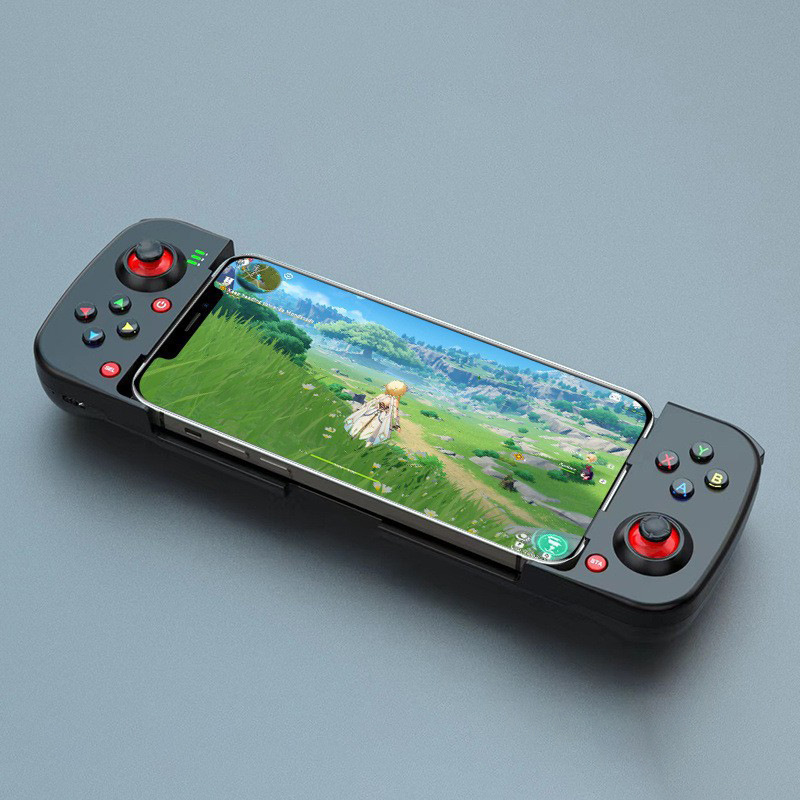 D3 gamepad mobile phone controller with expandable game controller support for Android/iOS/Hongmeng mobile phone game controller: green
