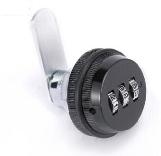 Combinatie Cam Lock Beveiliging Sloten Zinklegering Wachtwoord Lock Voor Letter Box Kast Lade Met 1-15 Mm/ 1-23 Mm Dikte: 19x20 black