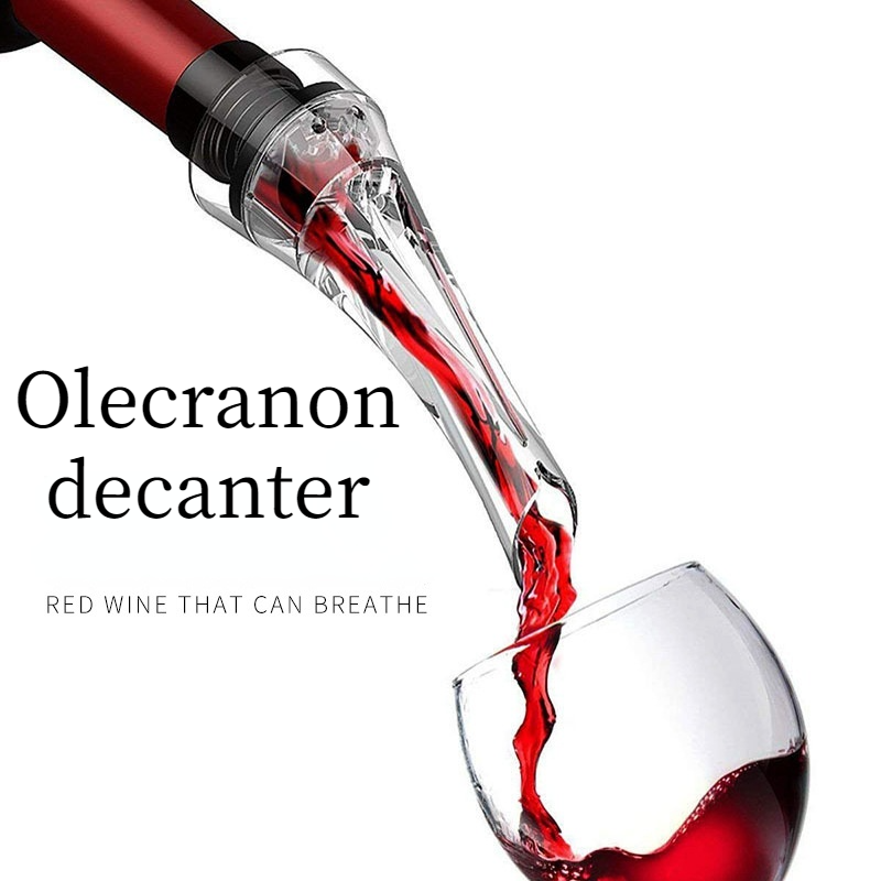 Décanteur de vin rouge magique , verseur avec support de filtre, distributeur d'aérateur d'air rapide pour la maison, ensemble essentiel de Bar à manger