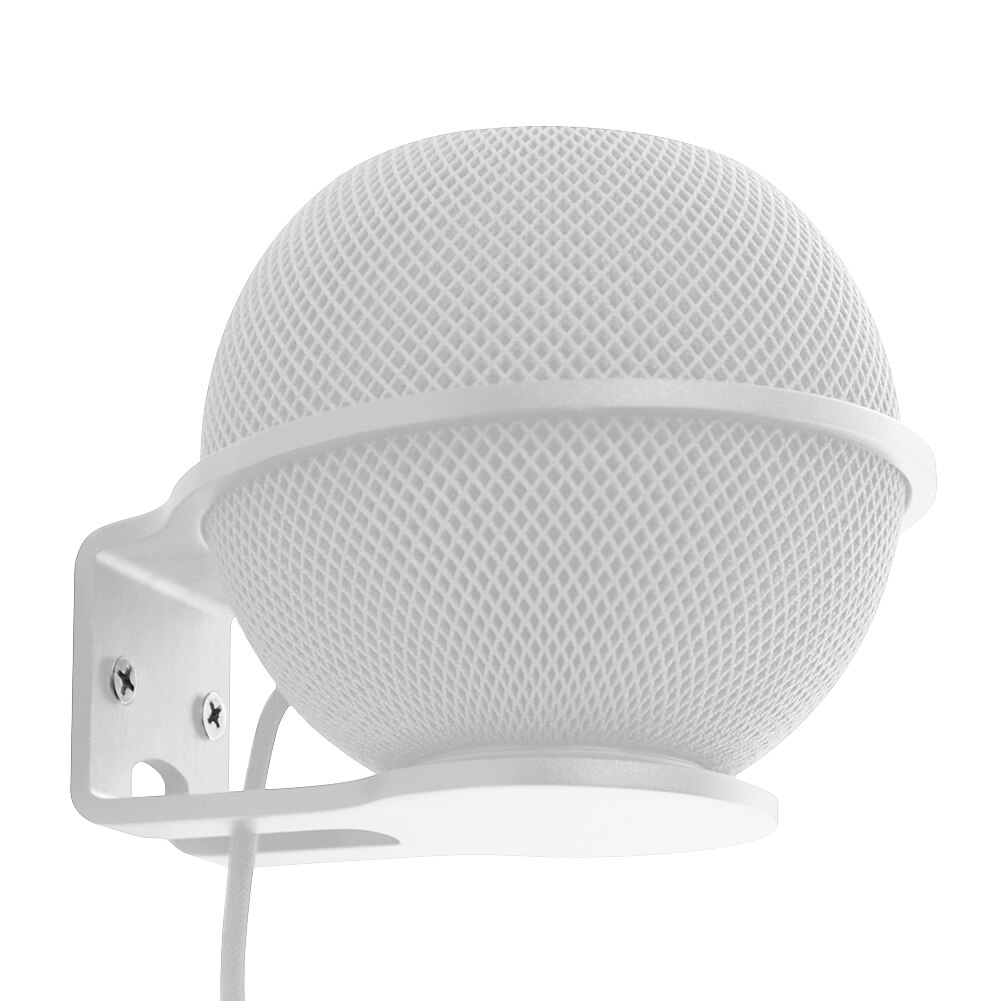 Legeret beslag til homepod mini smart højttaler vægmonteringsstativ holdbar lydboks vægbøjle støtteholder til home pod mini