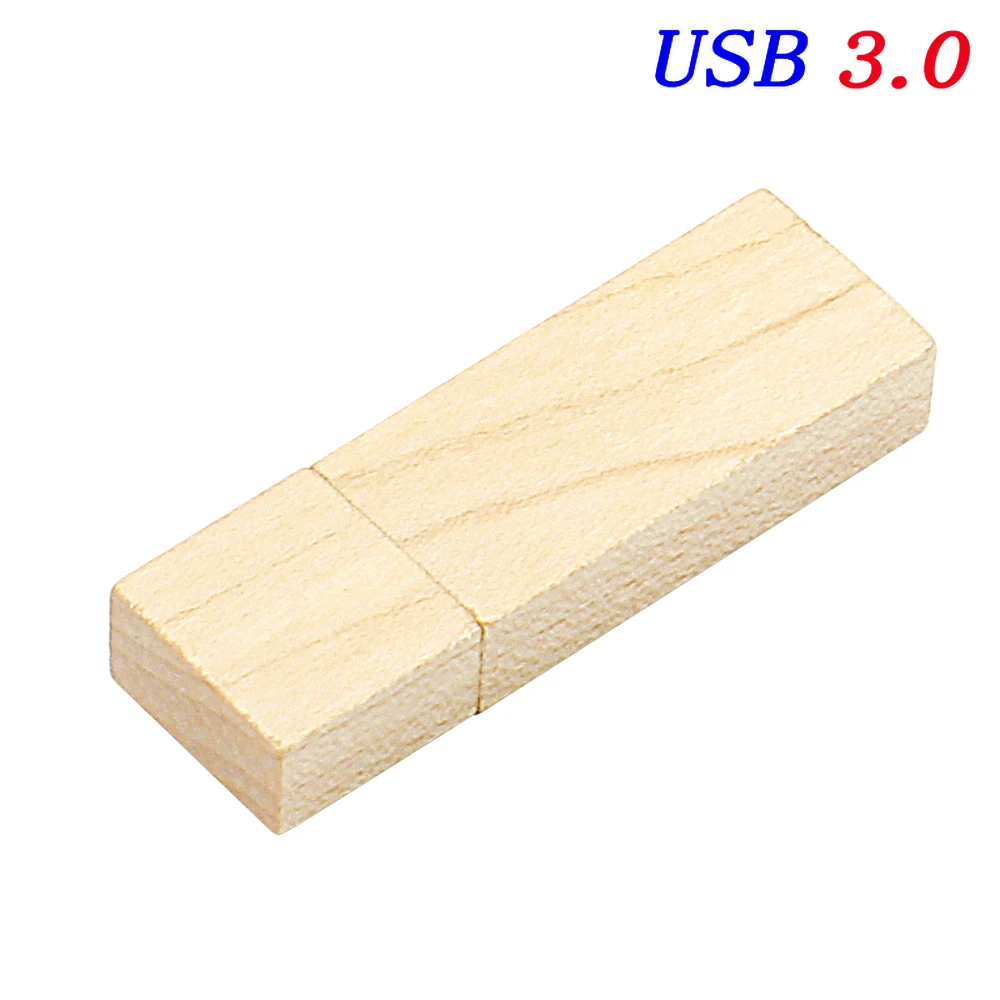 Snelle usb 3.0 flashdrive 128gb fotoalbum houten doos gratis logo op maat fotografie bruiloft jubileum externe: Wit / 64gb