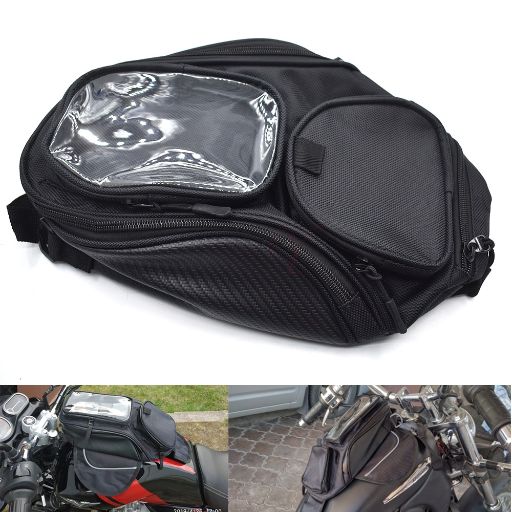 Vandtæt sort tank taske magnetisk sadeltaske rygsæk til ducati monster  m400 m600 m620 m750 m750ie m900 monster 1200