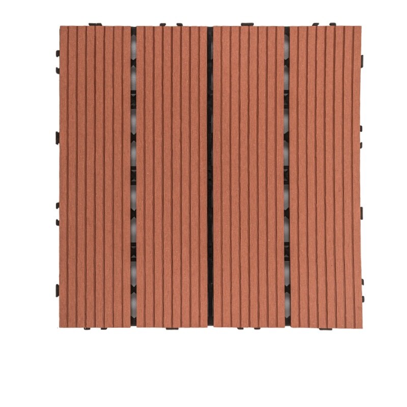 1Pcs 30mm * 300mm Interlocking floor tile ecological plastic wood flooring anti-corrosion for bathroom patio garden DIY: Sample G