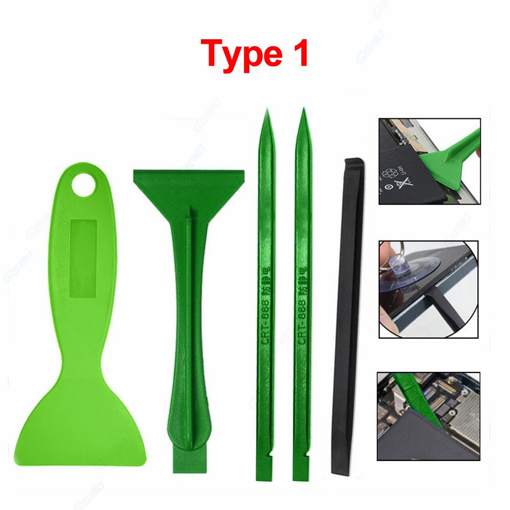 GZERMA Pry Spudger Kit Disassembly Shovel Cell Phone Opening Repair Tools Set For iPhone Samsung Repair Battery Removal Tool Kit: Type 1