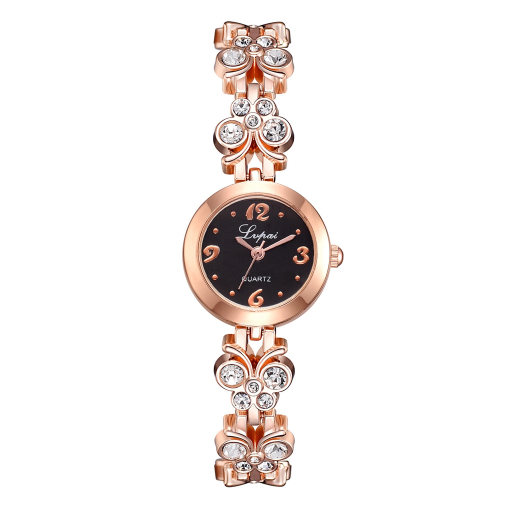 Lvpai Luxe Casual Mode Armband Horloge Bloem Band Polshorloge Jurk Elegantie Quartz Horloge Voor Vrouwen Horloge