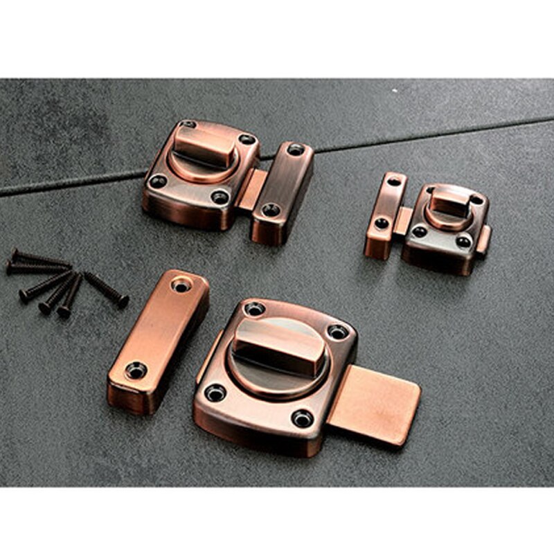 Universal Door Latch Gate Latch Security Sliding Door Lock Door Bolt Zinc Alloy With Screws Latch