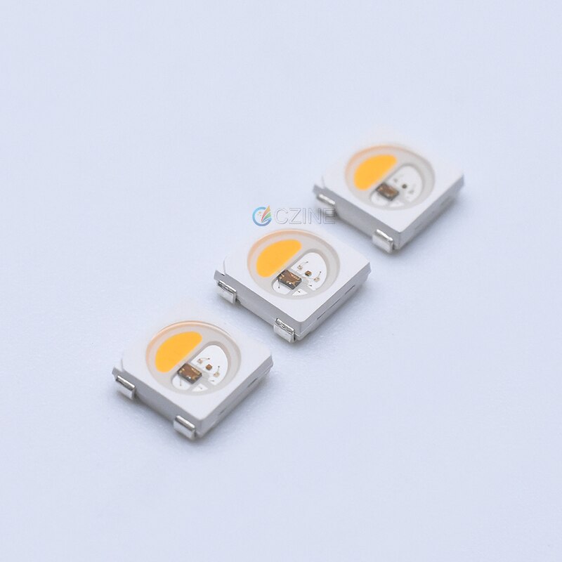 50 stk/pose smd 5050 rgbw  sk6812 ws2812b 4 pin emitting led deido