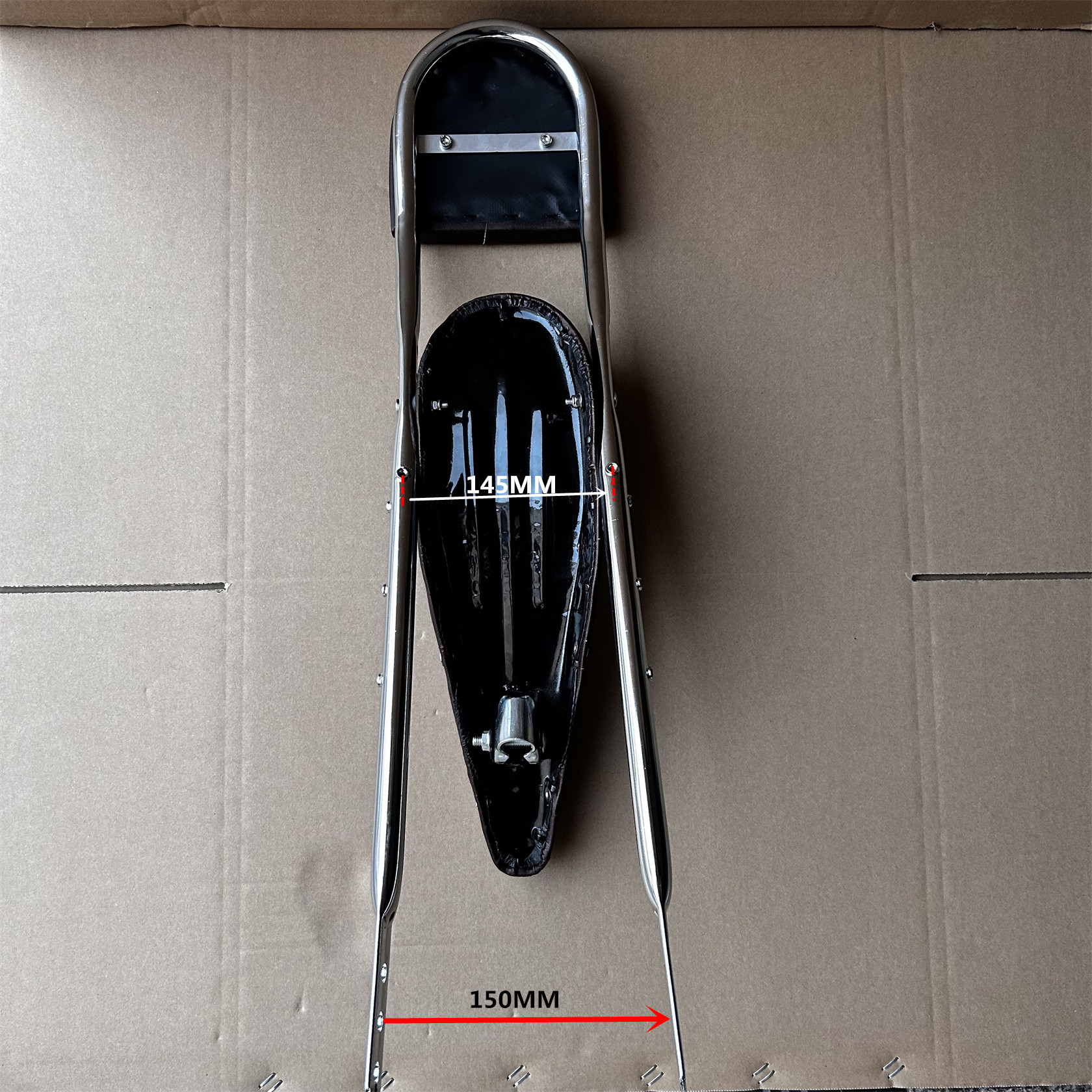 26 inch fiets bananen zadel rugleuning/fiets lang zadel, fiets ombouw accessoires, 20 ", 24 ", 26 " BMX fiets zadel rugleuning