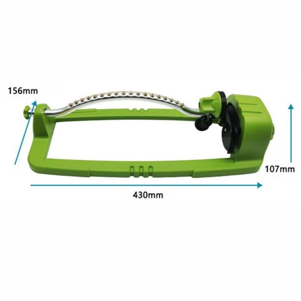 18-Hole Garden Sprinkler Automatic Swing Irrigation Sprinkler Swing Sprinkler Brass Nozzle Garden Lawn Watering Regadera Plantas: A