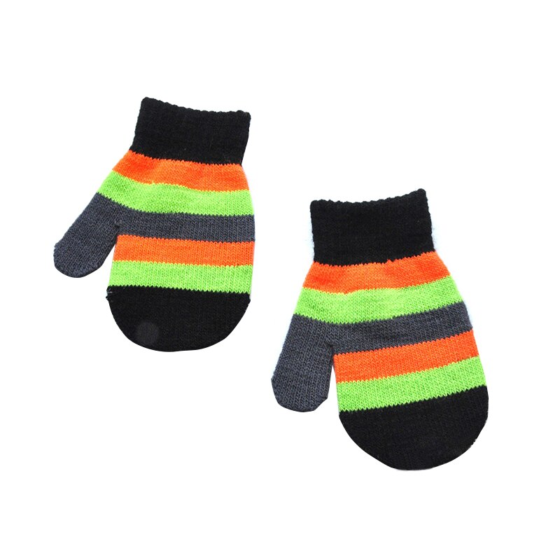 Balleenshiny Peuter Magic Stretch Zachte Gebreide Wanten Baby Jongens Meisjes Winter Handschoenen Kids Winter Handschoenen Wanten Voor 1-4Y: Black