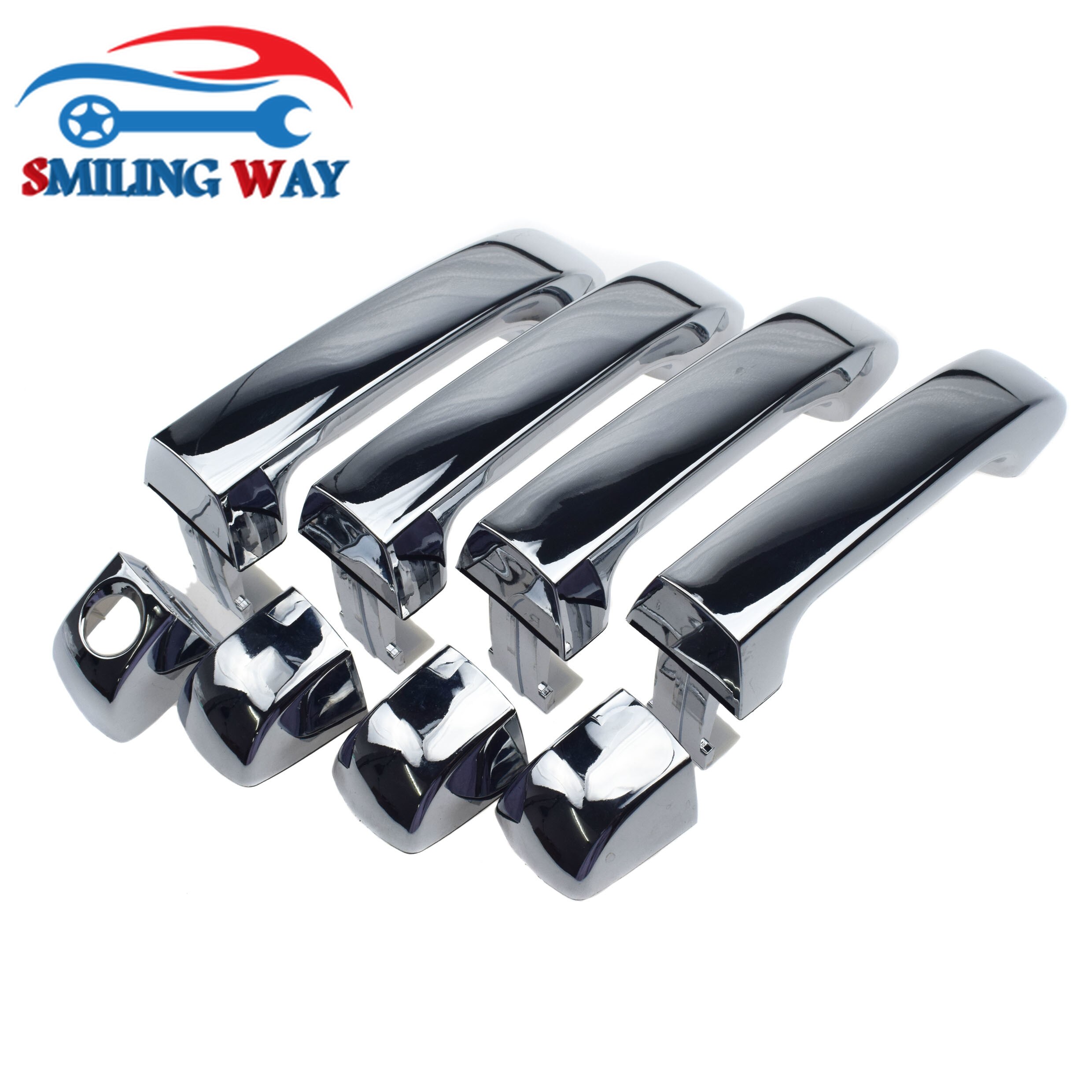 Chrome Front Rear	Left Right LH RH Outside Exterior Door Handle For Hyundai Veracruz 3.8L V6 2007