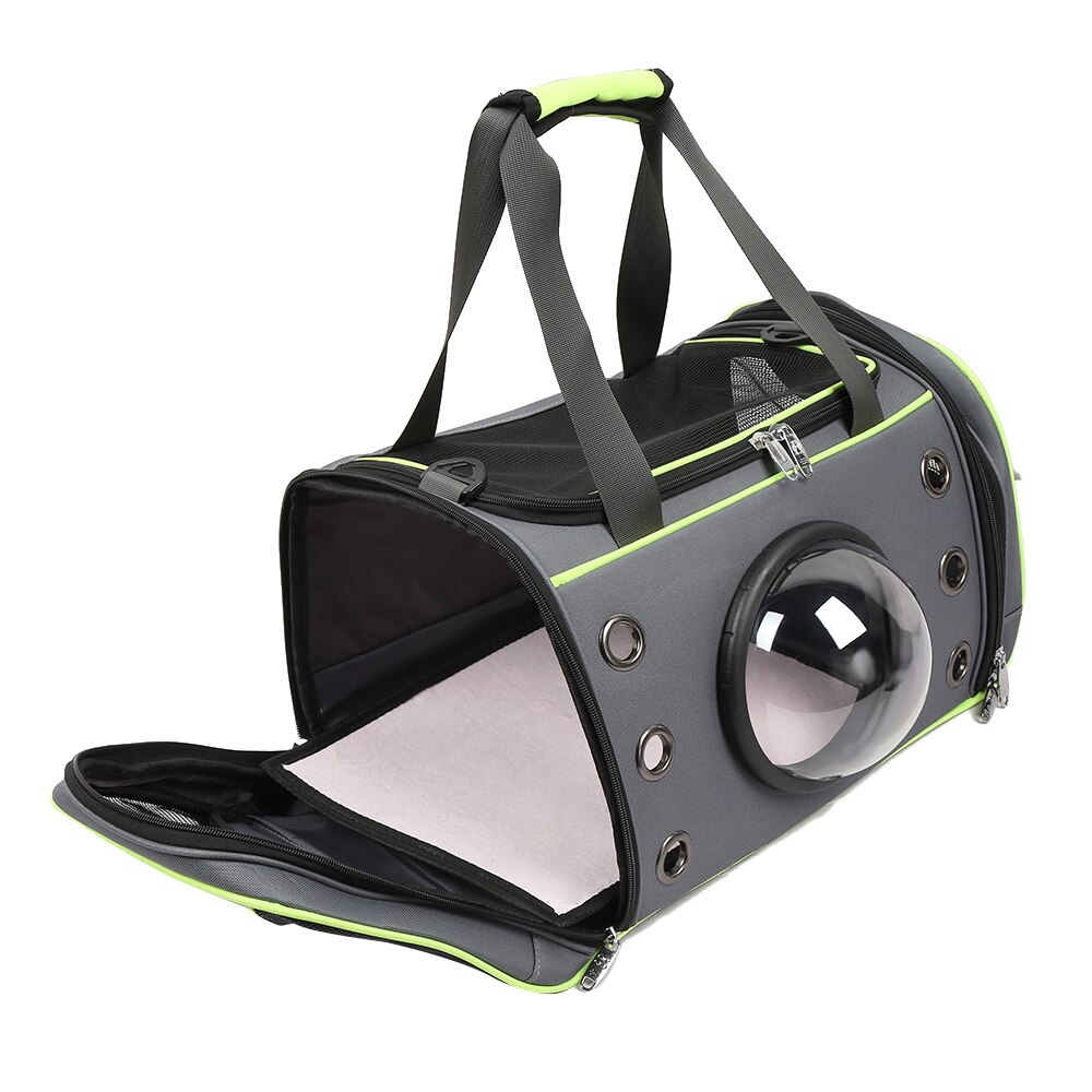 Transport bag dog space capsule shape breathable bag puppy outdoor travel shoulder bag soft kennel small dogs cats
