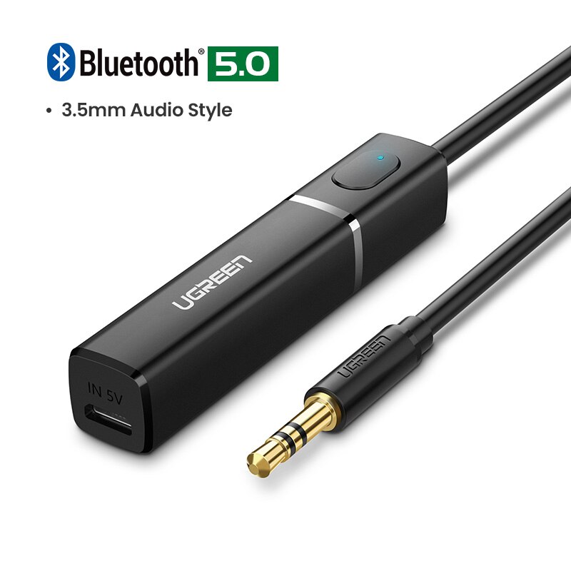 Ugreen bluetooth sender 5.0 til tv pc  ps4 aptx ll spdif toslink digital optisk lyd musik trådløs bluetooth 5.0 adapter: 3.5mm lydport