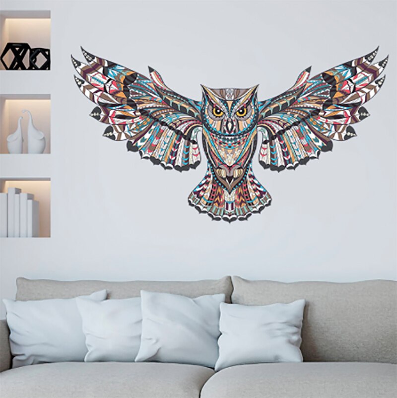 Uggla skydda baby barn barn sovrum dekor väggdekal för barnrum eagle hawk väggmålad tatuering heminredning konstdekaler