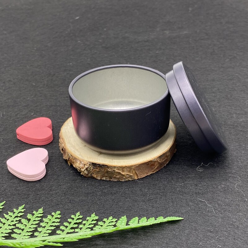 1 st/påse 30ml mini plåtförvaring metalllåda liten järngryta förseglad kastrull för kaffe te godisförvaring tillbehör behållare burkar: Mörkgrå