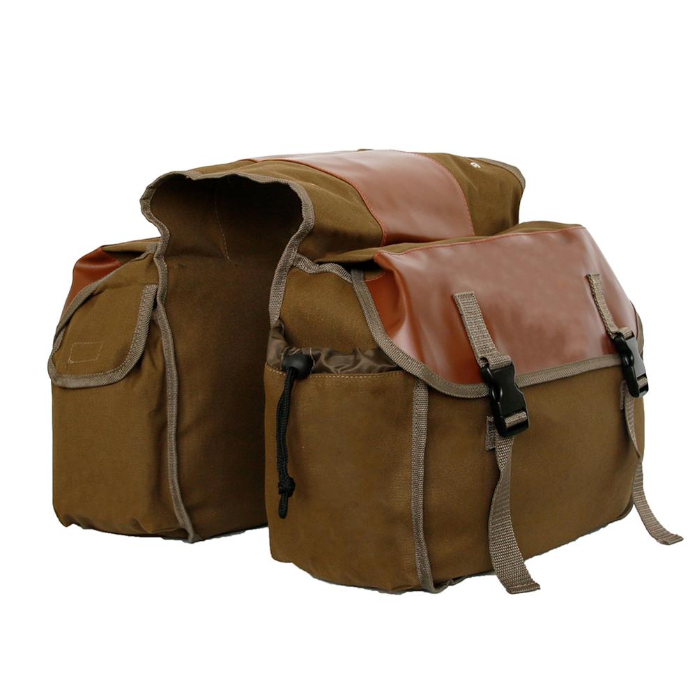 Upgrade Universele Motorbike Touring Zadeltas Motorfiets Canvas Fietstassen Doos Moto Side Links & Rechts Olie Tank Tool Pack: Khaki