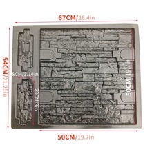 Cement wall brick mold wall decoration Garden House Wall Brick Concrete Molud DIY Brick Stone Tiles Mold Maker Embossed paving