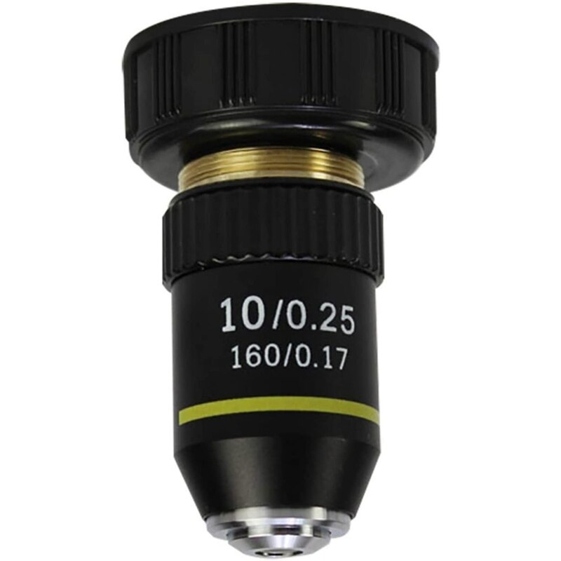 4Pcs 4X 10X 40X 100X 195 Biological Microscope System Biological Microscope Laboratory Achromatic Objective Lens