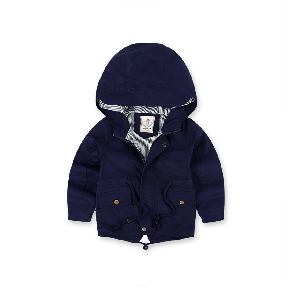 ZWY479 Hooded Warm Kids Jongen Bovenkleding Lente Herfst Jas Voor Jongens Kids Jas Winter Fleece Jassen Geul Kinderkleding