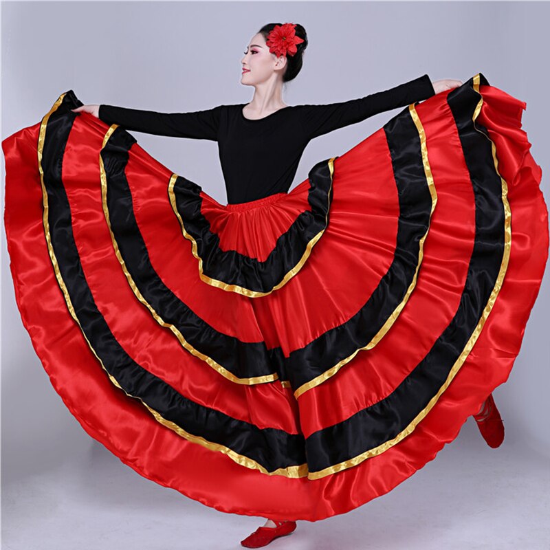 Neue Spanisch Flamenco Felsen Stierkampf Bauchtanz Kleid Kostümich Bühne Leistung Party verrotten Felsen Frauen Weibliche Kleidung DL5157