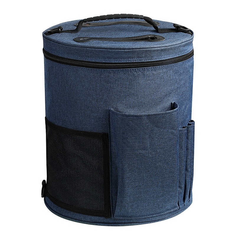 Sac De Rangement Tricot Et Couture Haofy – Tissu Chanvre, Motif Fleur Mauve, 40x14x14 Cm - 11