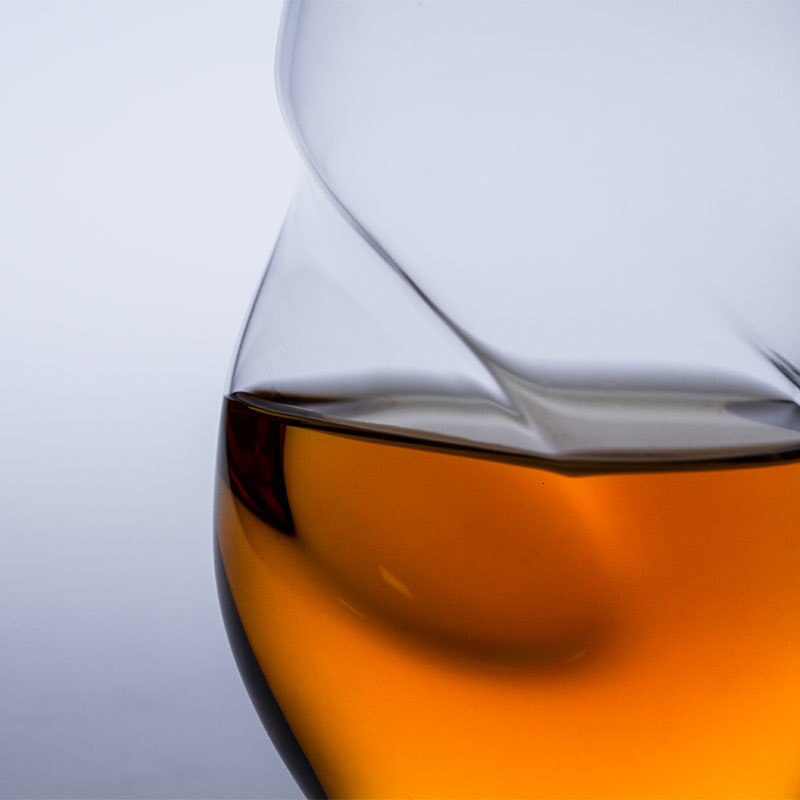 Amerikaanse Creativiteit Dubbele Helix Spiraal Ouderwetse Whisky Glas Artistieke Modellering Chivas Whisky Wijn Glazen Tumbler Charms