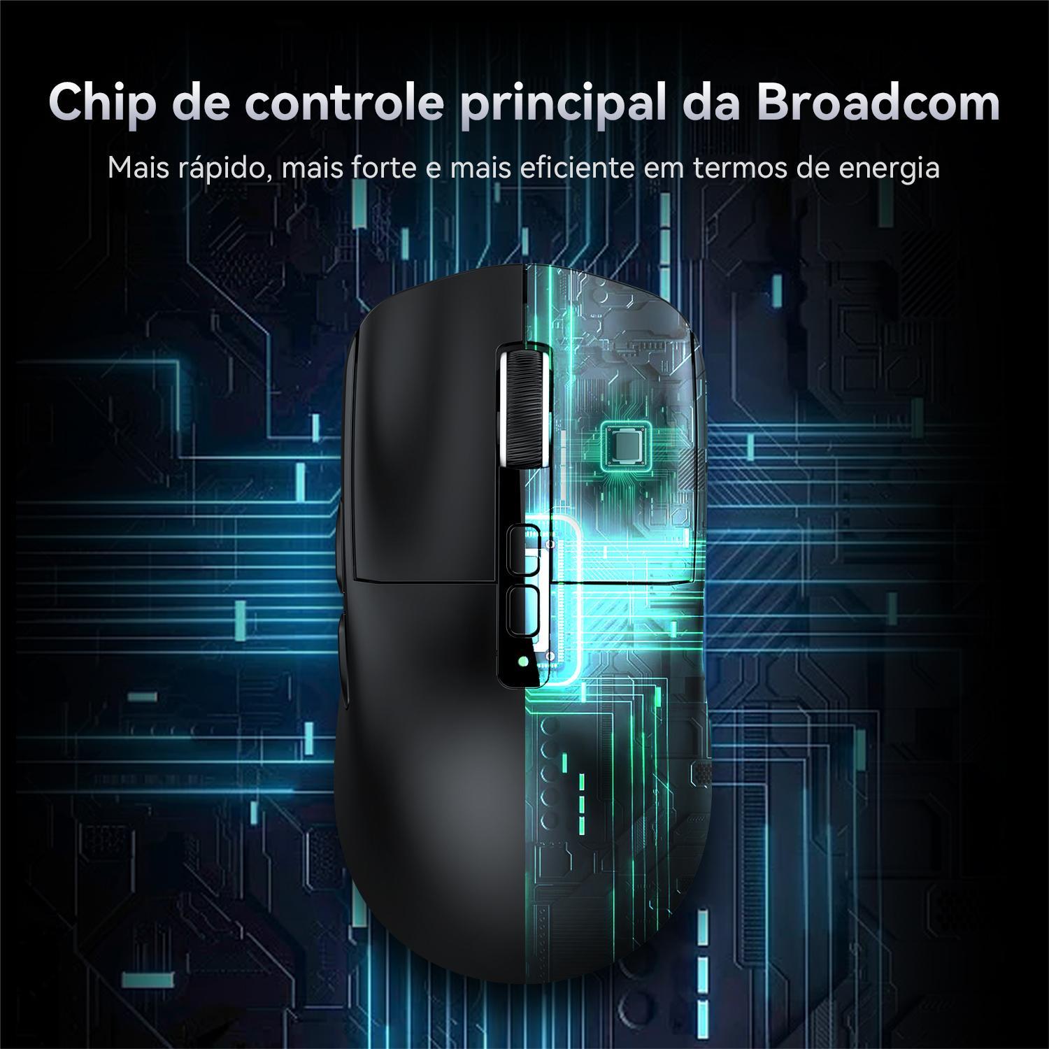 X3 PixArt PAW3395 mysz Bluetooth 2.4G połączenie Tri-Mode, 26000dpi, 650IPS, 49g lekka makro mysz do gier