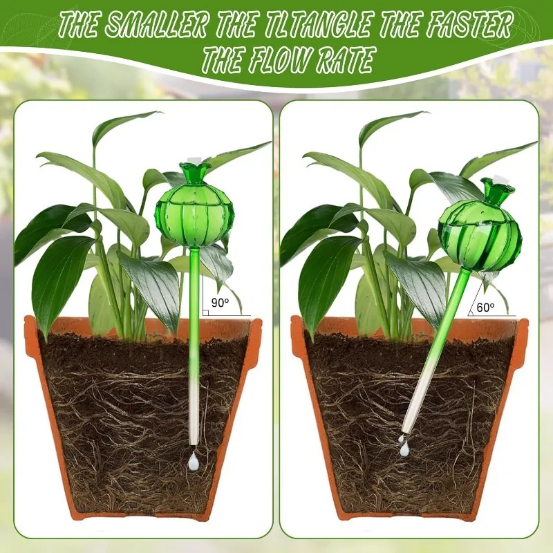 Automatische Drip Spike Irrigatiesysteem Glas Zelf Watering Apparaat Bloem Plant Auto Water Druppelaar Apparaat Tuinieren Watering Tool
