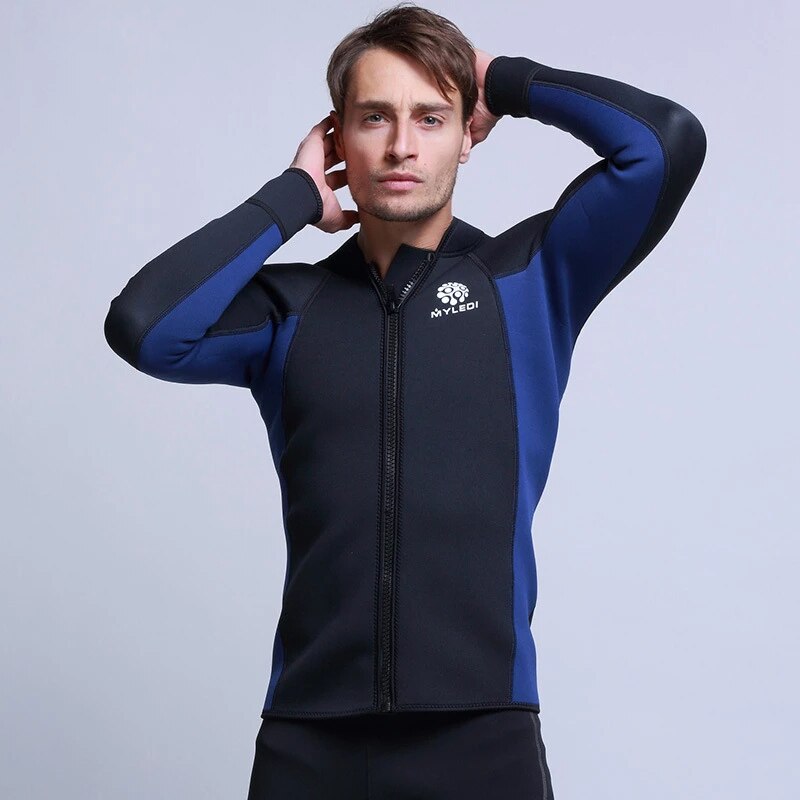 MYLEDI 3mm neoprenowy kombinezon do nurkowania z akwalungiem rozciągliwy do windsurfingu żeglarstwo nurkowanie z rurką