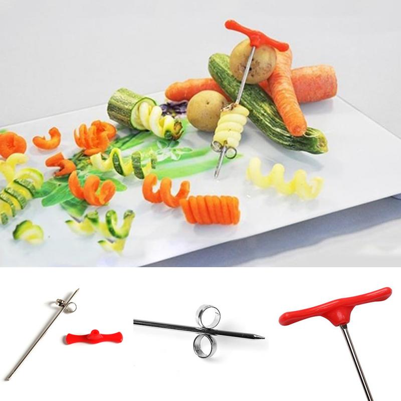 Plantaardige Spiral Cutter Handleiding Roller Spiral Slicer Radijs Aardappel Gereedschap Keuken Accessoires Fruit Carving Tools