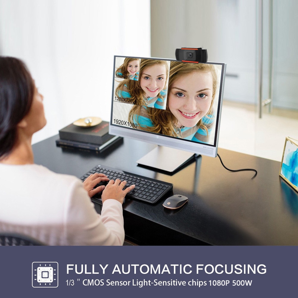 HD 1080P Web Camera 5MP Webcam USB3.0 Auto Focus Video Call with Mic for Computer PC Laptop For Video Conferencing Netmeeting
