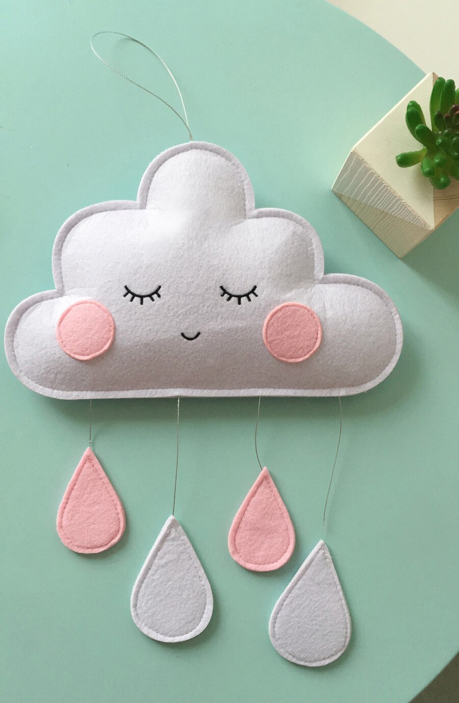 50cm * 28cm Regenbogen Wolken Neugeborenen Baby Schlafzimmer Dekor Hängen Spielzeug freundlicher Krippe Hängen Dekoration freundlicher Spielen Zelt dekoration Zelt